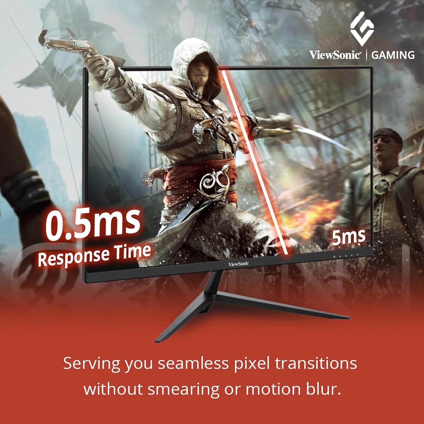 ViewSonic VX2428 Omni 24” 180Hz Fast IPS sRGB Gaming Monitor with Dual Speakers