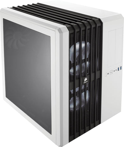 CORSAIR Carbide Series Air 540 Dual Chamber High Airflow ATX Cube Case - Arctic White