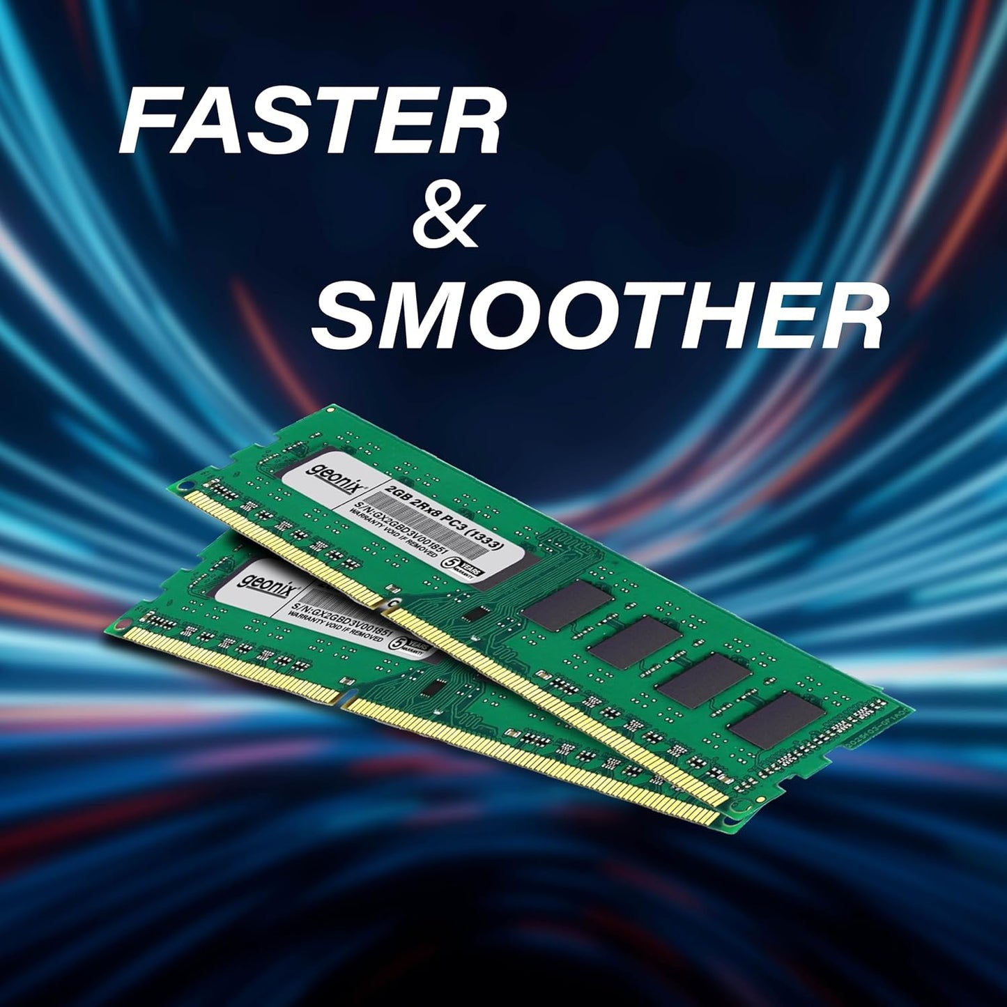 GEONIX 2GB DDR3 CL9 1333 MHz Desktop Memory UDIMM