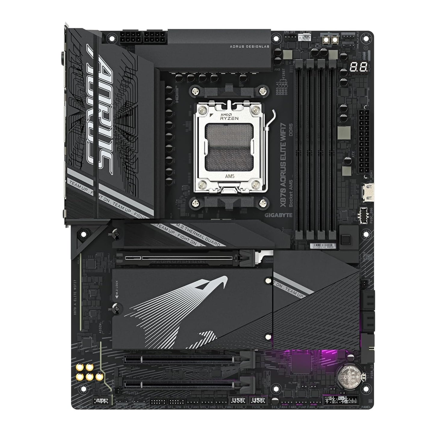 GIGABYTE X870 AORUS ELITE DDR5 WIFI7 AMD AM5 Socket ATX Motherboard