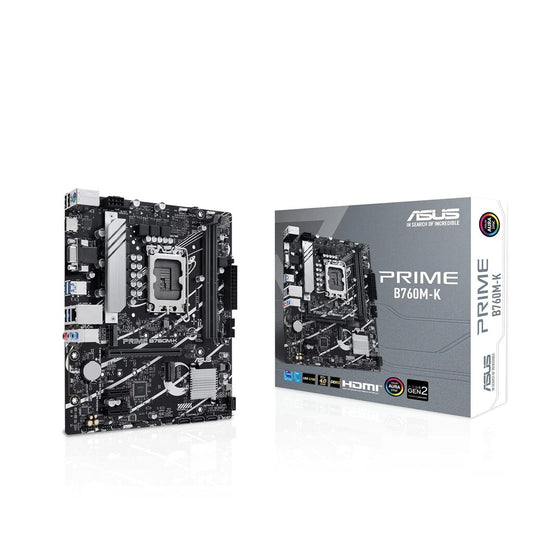 ASUS PRIME B760M-K B760 LGA 1700 Micro-ATX DDR5 Motherboard