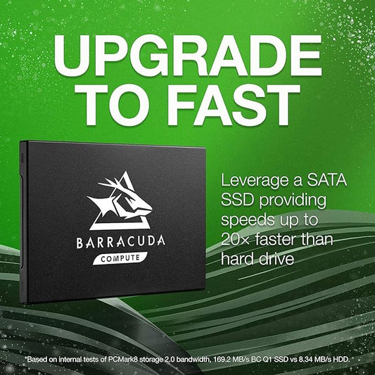 Seagate Barracuda SATA SSD 960GB Internal Solid-State Drive, Black