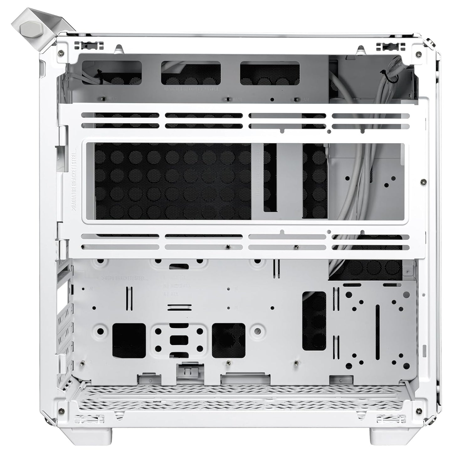 Cooler Master QUBE 500 Flatpack Small Mid-Tower ATX High Airflow Gaming Cabinet - White