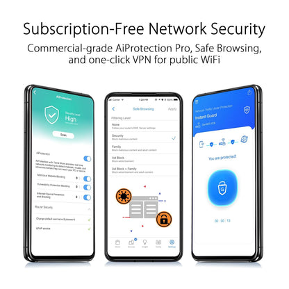 ASUS ZenWiFi AX XT8 Tri Band AX6600 Tri-band Mesh WiFi 6 System-2 Pack Black