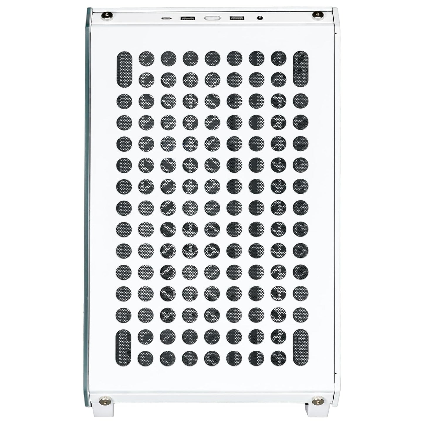 Cooler Master QUBE 500 Flatpack Small Mid-Tower ATX High Airflow Gaming Cabinet - White