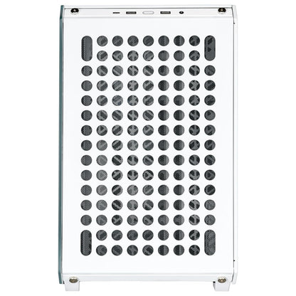 Cooler Master QUBE 500 Flatpack Small Mid-Tower ATX High Airflow Gaming Cabinet - White