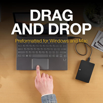 Seagate Expansion 2TB External HDD USB 3.0 Portable Hard Drive with 3 yr Data Recovery Services