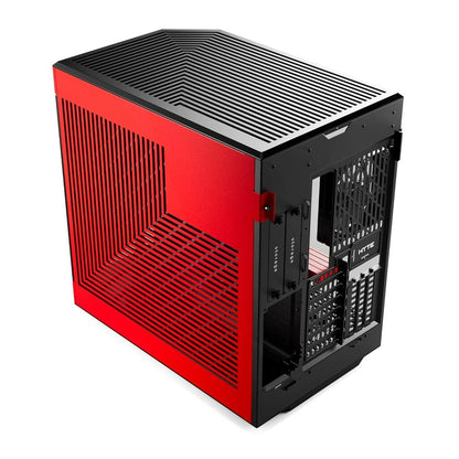 HYTE Y60 Premium Mid-Tower PC ATX Case with Panoramic Glass-(Black/Red)