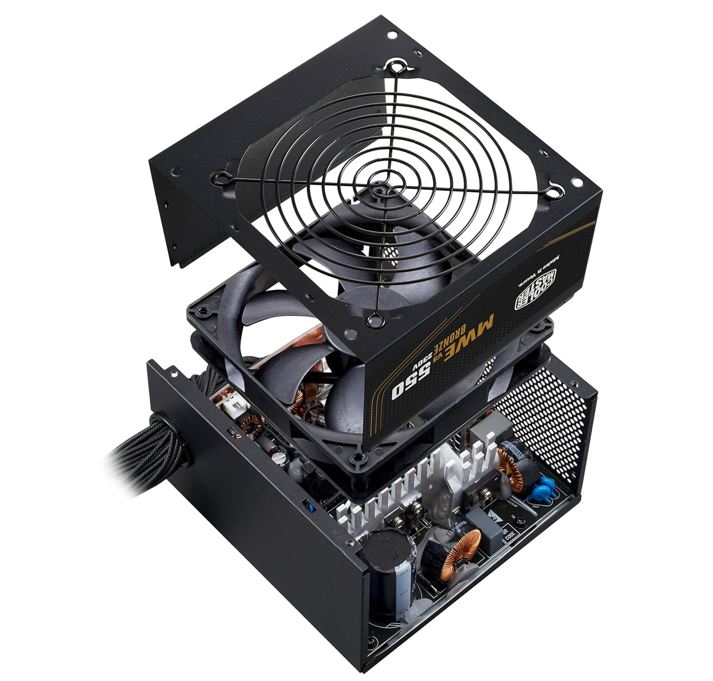 Cooler Master MWE Bronze 550 V3 550W ATX Non Modular Power Supply Unit - Black