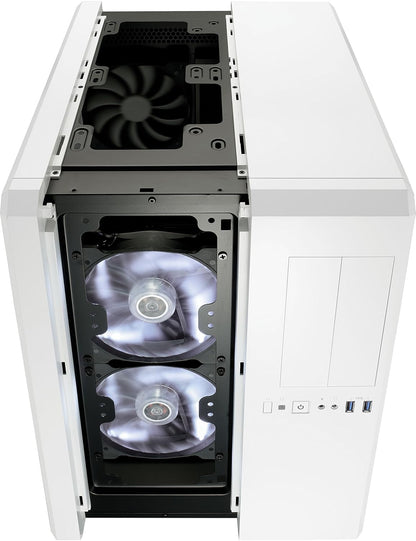 CORSAIR Carbide Series Air 540 Dual Chamber High Airflow ATX Cube Case - Arctic White