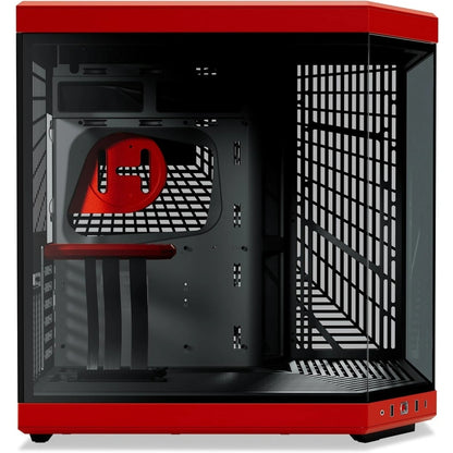 HYTE Y70 Mid-Tower PC ATX Case with Modern Aesthetic Case-Black Cherry