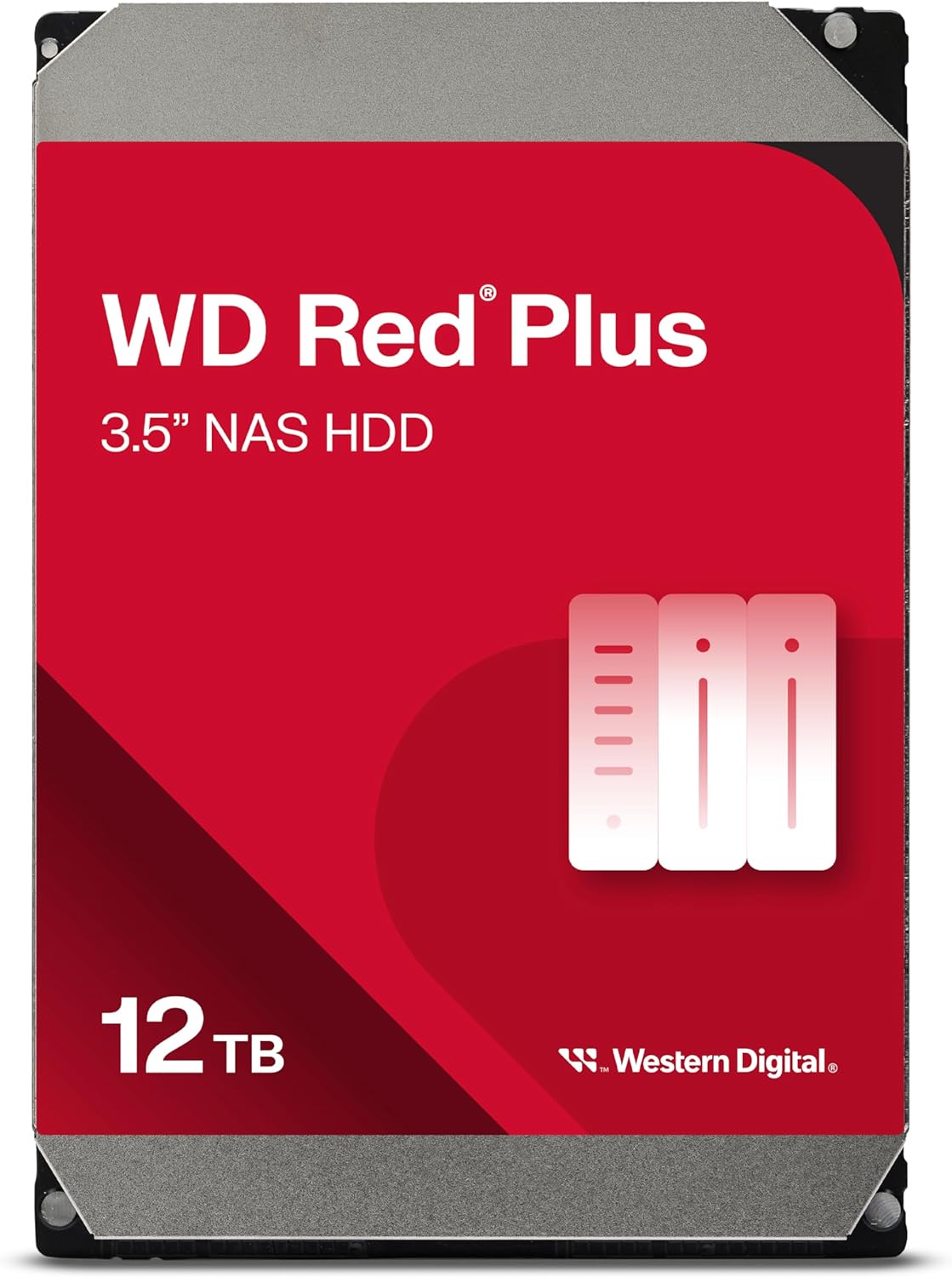 Western Digital WD Red Plus 12TB 3.5" SATA 7200RPM NAS Internal Hard Disk Drive
