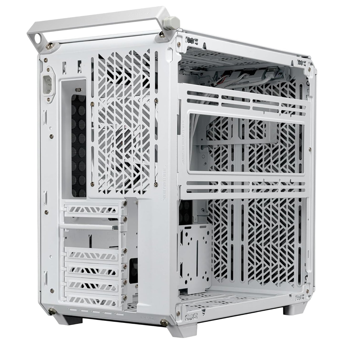 Cooler Master QUBE 500 Flatpack Small Mid-Tower ATX High Airflow Gaming Cabinet - White