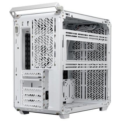 Cooler Master QUBE 500 Flatpack Small Mid-Tower ATX High Airflow Gaming Cabinet - White