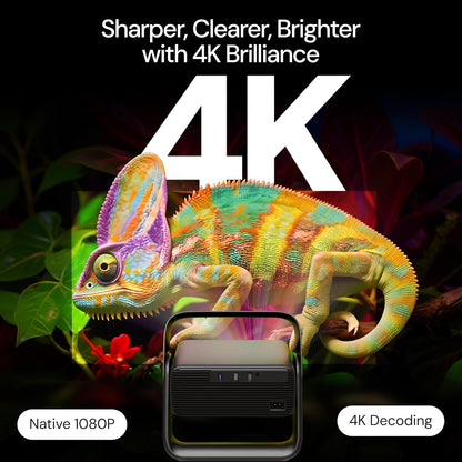 EGATE Zen 9X Google TV Projector Native 1080P 900 ISO Lumens 4K Support Netflix & Prime Video WiFi 6