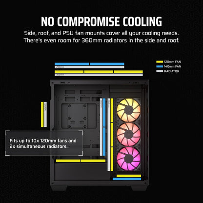 CORSAIR 3500X ARGB Mid-Tower PC Cases