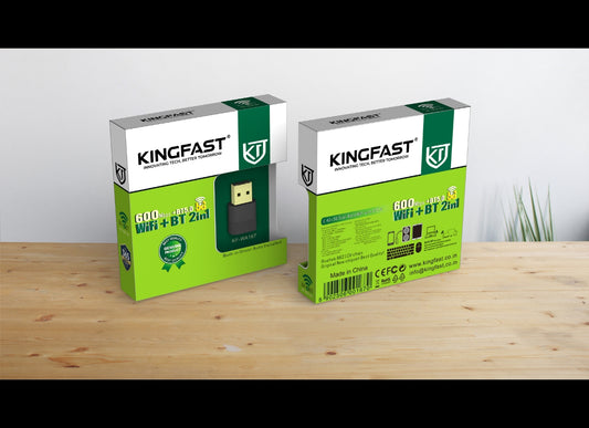 KINGFAST KF-A167 600 Mbps Wi-Fi USB Adapter with Bluetooth 5.0 Dual Band Wireless Receiver