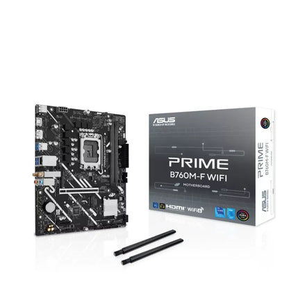 ASUS PRIME B760M-F WIFI Intel B760 Chipset LGA1700 DDR5 Micro ATX Motherboard with WiFi 6-tpstech.in