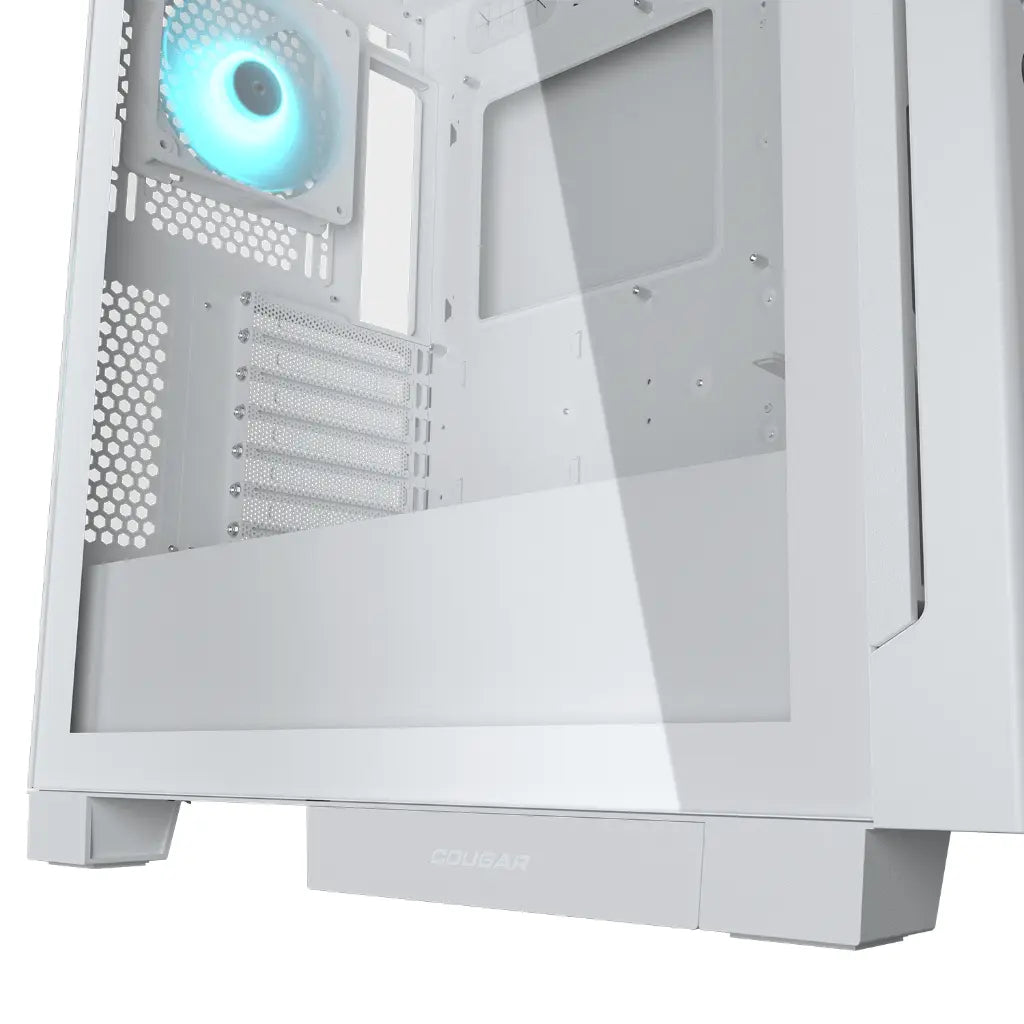 Cougar Airface Eco RGB Mid Tower PC Case with Dual 180mm ARGB PWM Fans - White-tpstech.in