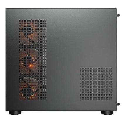 Cougar FV150 RGB Tempered Glass Mid Tower Dual-Chamber ATX Computer Case with 4 Pre-Installed ARGB Fans-  Black-tpstech.in