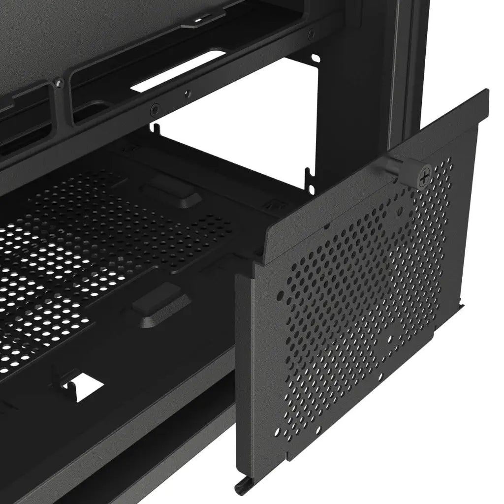 Cougar FV270 RGB Tempered Glass Mid‑Tower Computer Case with E‑ATX Support, Angled Airflow & ARGB Fans - Black-tpstech.in