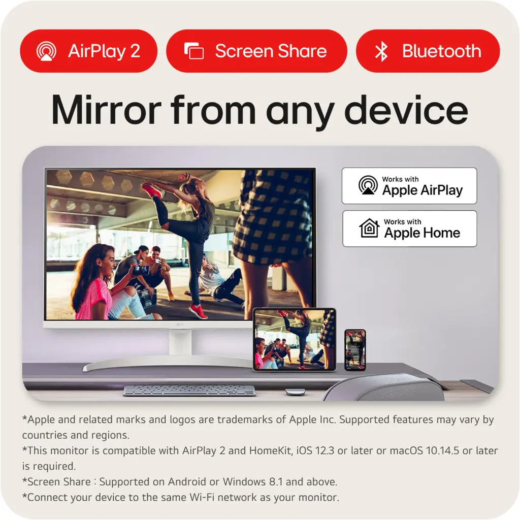 LG 27SR75U 27" 4K UHD IPS Smart Monitor Built-in Speakers webOS-tpstech