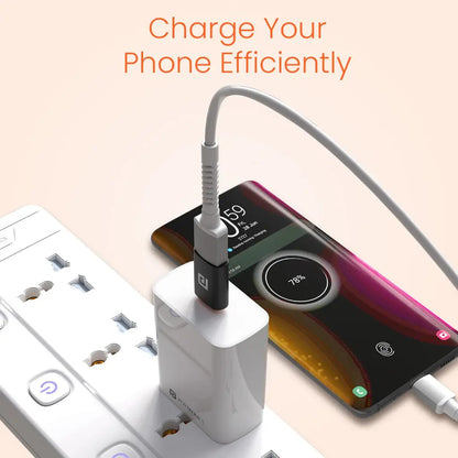 Portronics POR 2789 Bridge Y USB A to Type C OTG Adapter Fast Charging-tpstech.in