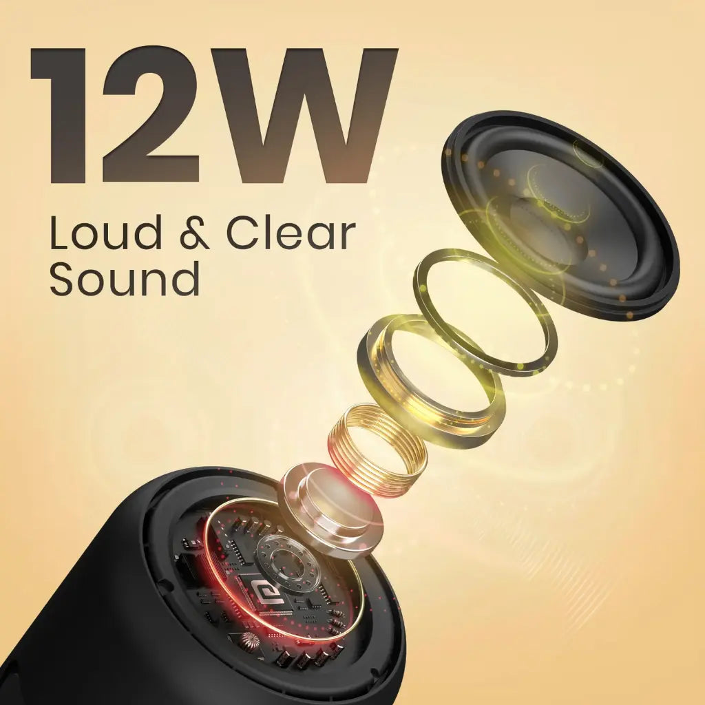 Portronics SoundDrum 1 POR 1288 Portable Bluetooth Speaker 10W Output-tpstech.in