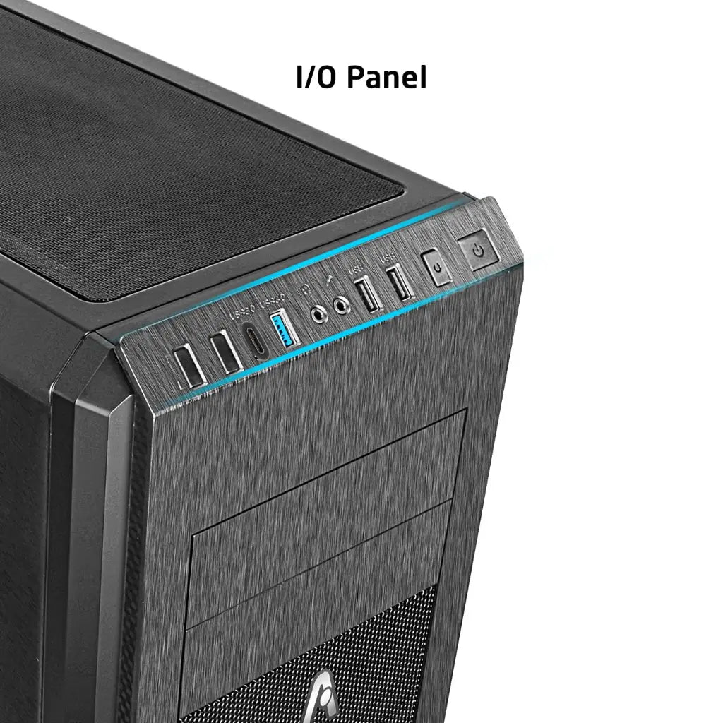 Prolab Design AI748 Full‑Tower Workstation Case High Airflow Mesh Front - Black-tpstech.in