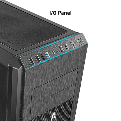 Prolab Design AI748 Full‑Tower Workstation Case High Airflow Mesh Front - Black-tpstech.in