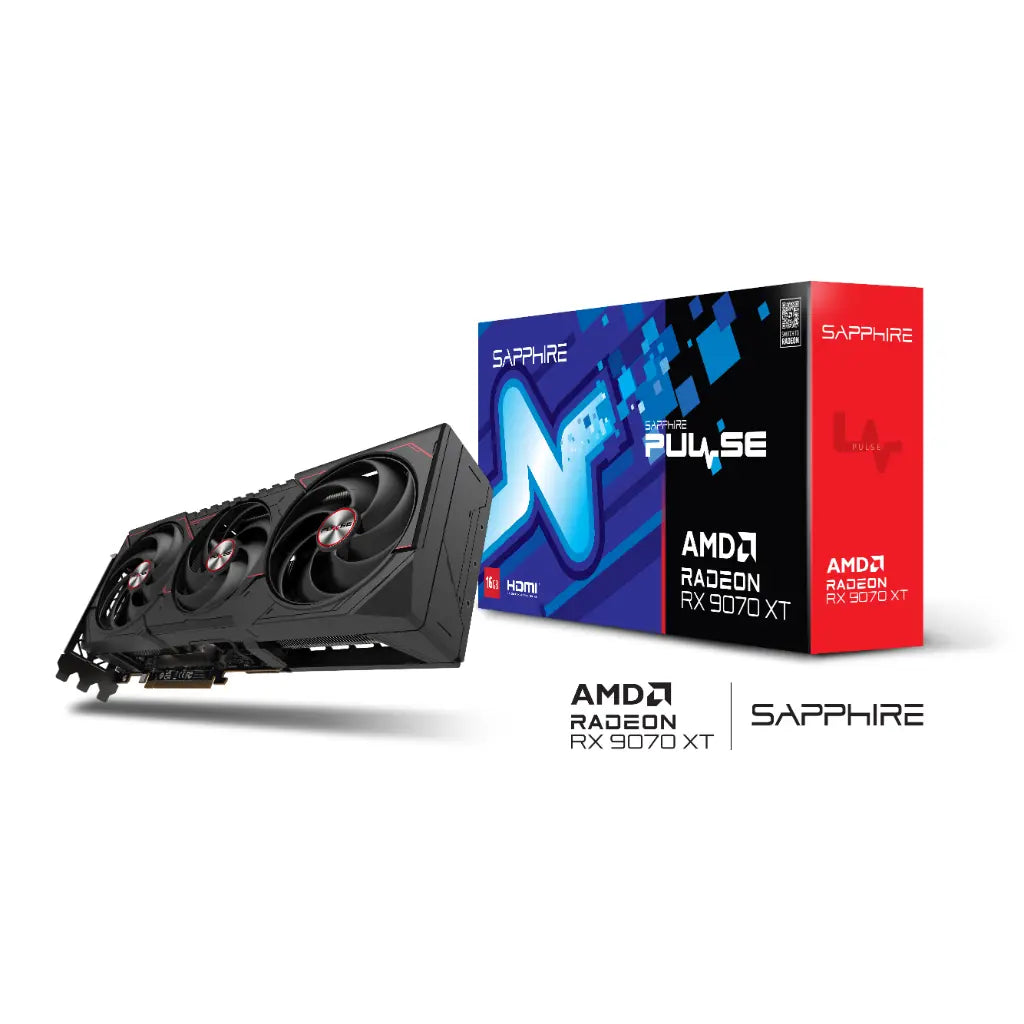 SAPPHIRE PULSE AMD Radeon RX 9070 XT 16GB GDDR6 Graphics Card-tpstech.in