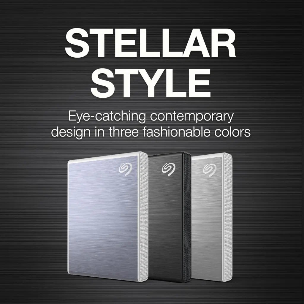 Seagate One Touch 1TB Portable External SSD with 3 Year Rescue Data Recovery - Black-tpstech.in