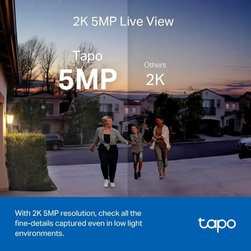 TP-Link Tapo D230S1 2K 5MP Smart Wireless Security Video Doorbell Two-Way Audio & IP64-tpstech.in