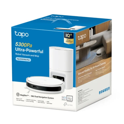 TP-Link Tapo RV20 Max Plus 5300Pa LiDAR Robot Vacuum & Mop with Auto-Empty Dock-tpstech.in