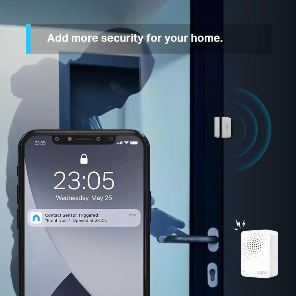 TP-Link Tapo T110 Smart Contact Sensor RealTime Door & Window Monitoring Instant Alerts Smart Automation Support-tpstech.in