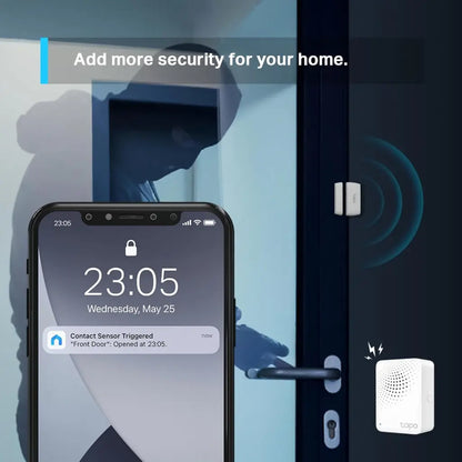 TP-Link Tapo T110 Smart Contact Sensor RealTime Door & Window Monitoring Instant Alerts Smart Automation Support-tpstech.in