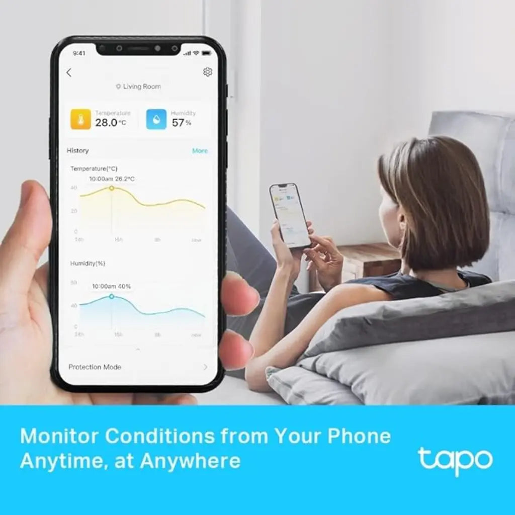 TP-Link Tapo T315 Smart Temperature & Humidity Monitor with 2.7" E-Ink Display High-Accuracy Sensor Hub Required-tpstech.in