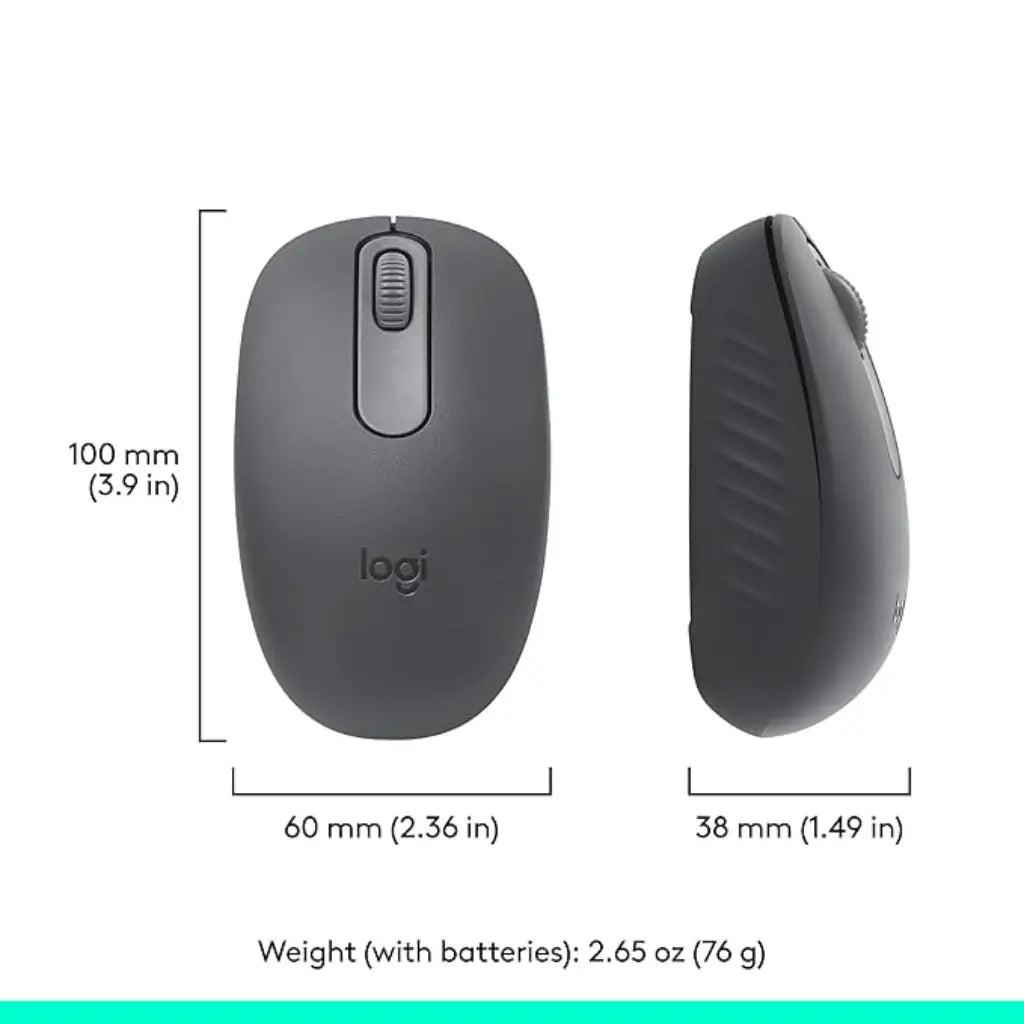 Logitech M196 Bluetooth Wireless Optical Mouse - Graphite