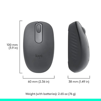 Logitech M196 Bluetooth Wireless Optical Mouse - Graphite