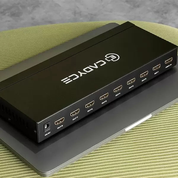 Cadyce CA-8HDSP 1 x 8 HDMI Splitter with 4K Support - Black