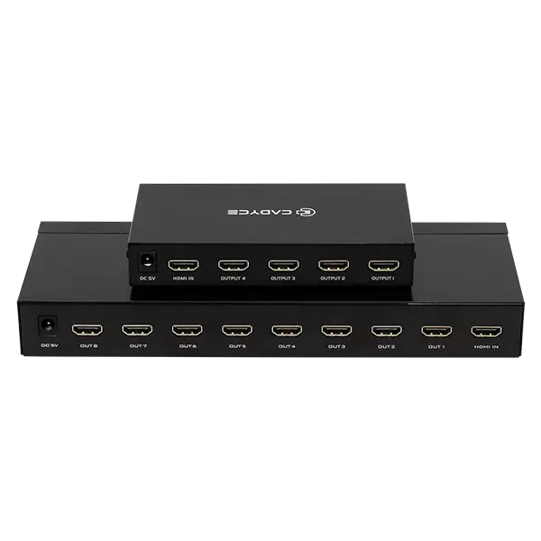 Cadyce CA-8HDSP 1 x 8 HDMI Splitter with 4K Support - Black