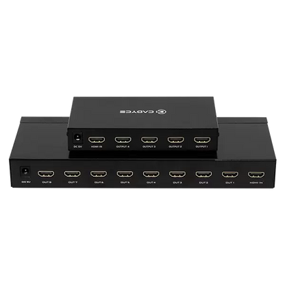 Cadyce CA-8HDSP 1 x 8 HDMI Splitter with 4K Support - Black