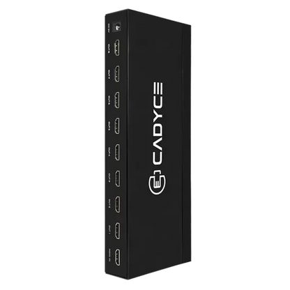 Cadyce CA-8HDSP 1 x 8 HDMI Splitter with 4K Support - Black