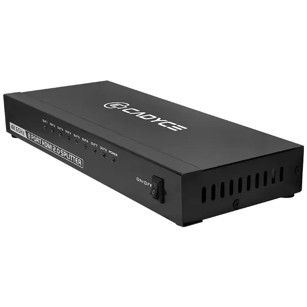 Cadyce CA-8HDSP 1 x 8 HDMI Splitter with 4K Support - Black