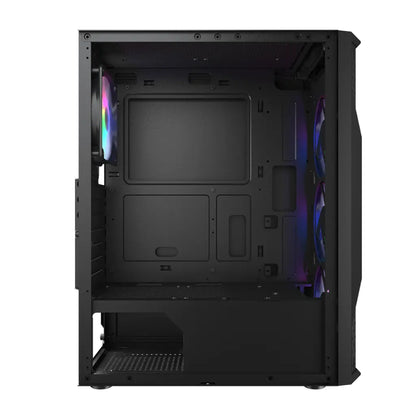 Cougar MX110 RGB Mid Tower ATX Case with 4 Pre‑Installed RGB Fans-tpstech.in