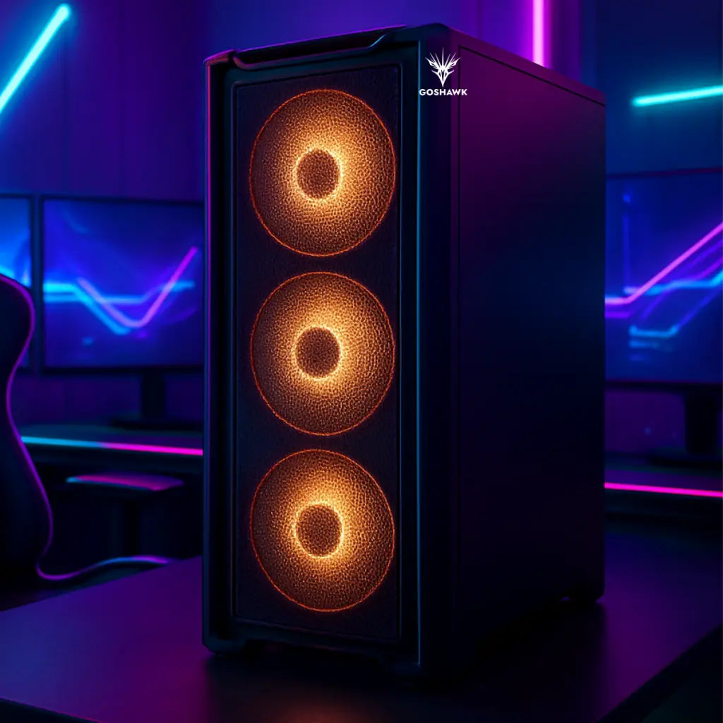 Goshawk Vega Elite | Ryzen 7 7800X3D | NVIDIA 16GB GB | 4K Ultra Gaming & Creator PC-tpstech.in