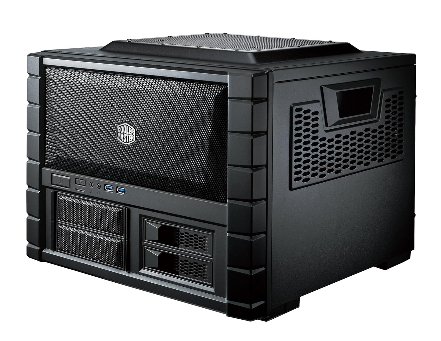 Cooler Master HAF XB II EVO HTPC ATX Mini Tower Computer Cabinet with Pre Installed Fans - Black