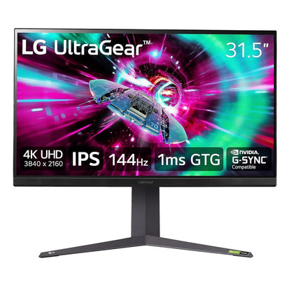 LG UltraGear 32GR93U-B 32" 4K UHD 144Hz 1ms FreeSync Premium Gaming Monitor