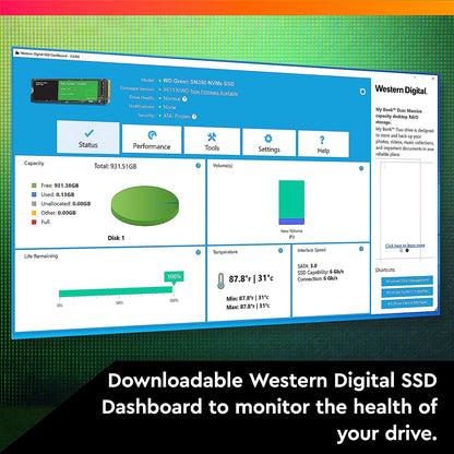 Western Digital 500GB WD Green SN350 NVMe Internal SSD Solid State Drive
