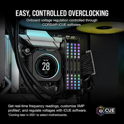 CORSAIR DOMINATOR PLATINUM RGB 64GB (2x32GB) DDR5 DRAM 5600MHz CL40 Desktop Memory Kit - Black